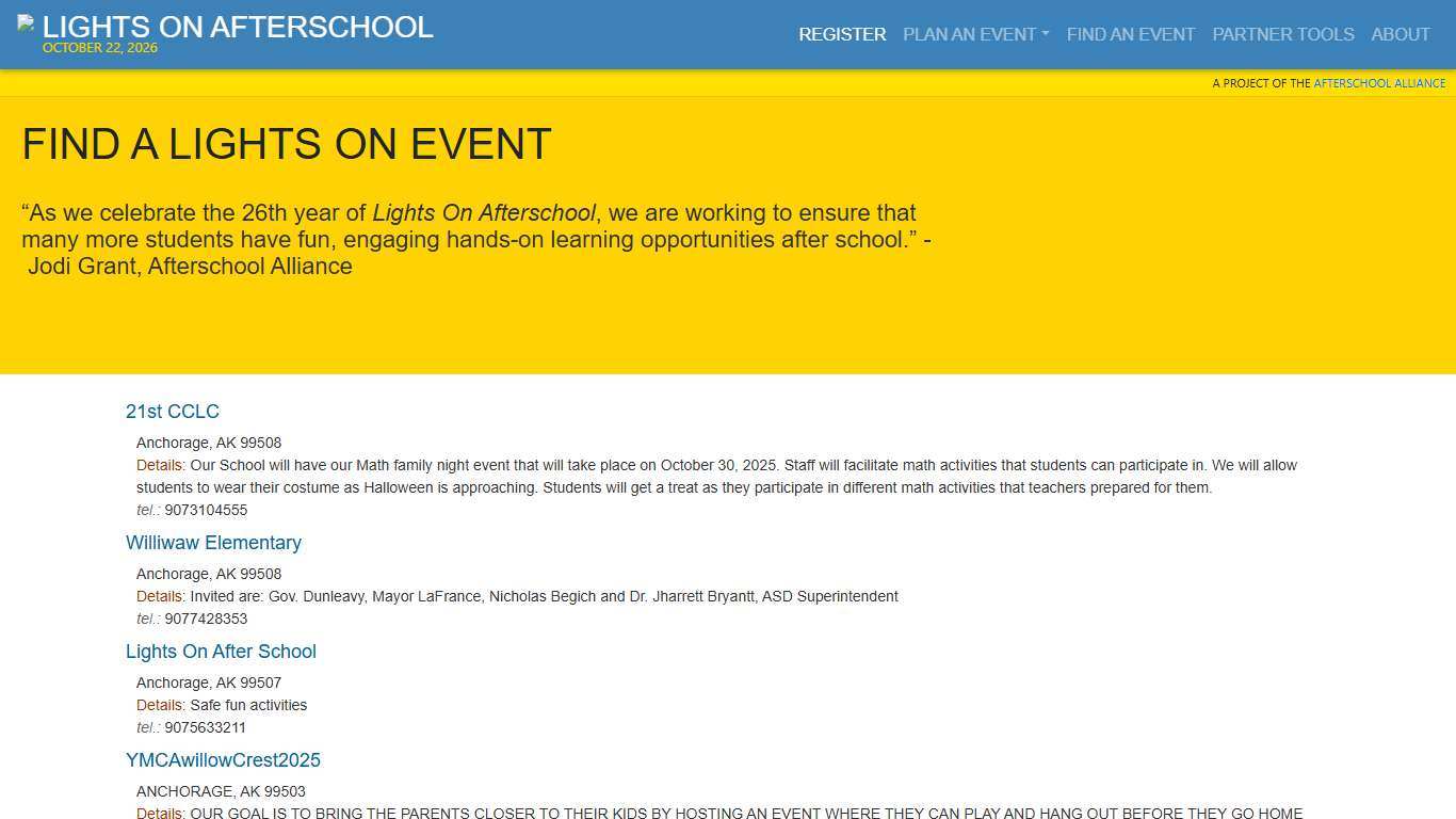 Find A Lights On Event